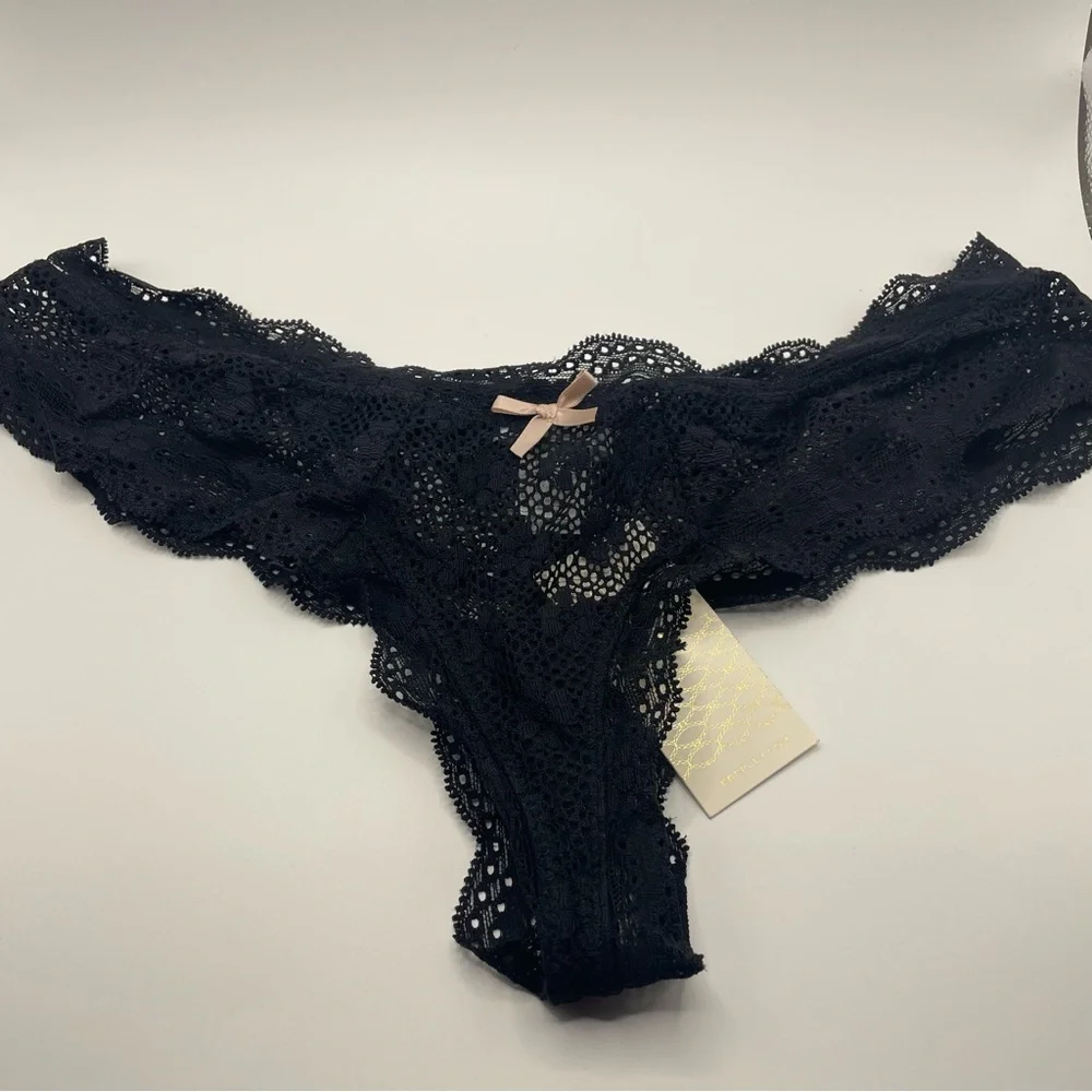 Eberjey India Retro Lace Boythong Boy thong M/L Black - Picture 3 of 6
